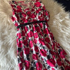 Motherhood Red Floral Maternity Dress